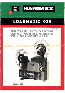 Hanimex Loadmatic 924 manual. Camera Instructions.